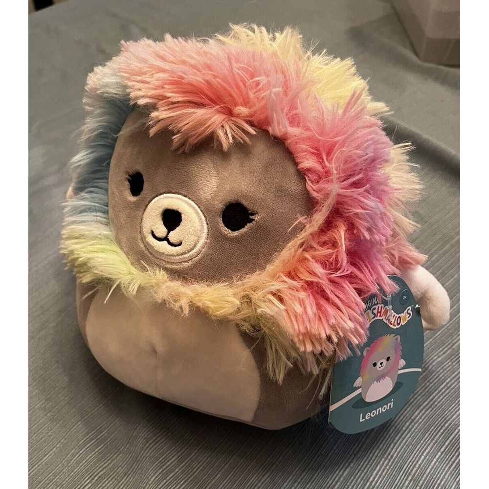 NWT Leonori the Lion Squishmallow 7" Pastel Rainbow Easter Plush